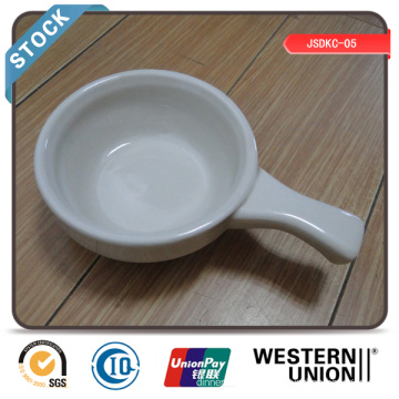 Cheap 5"Soup Plate with Handle in Stock